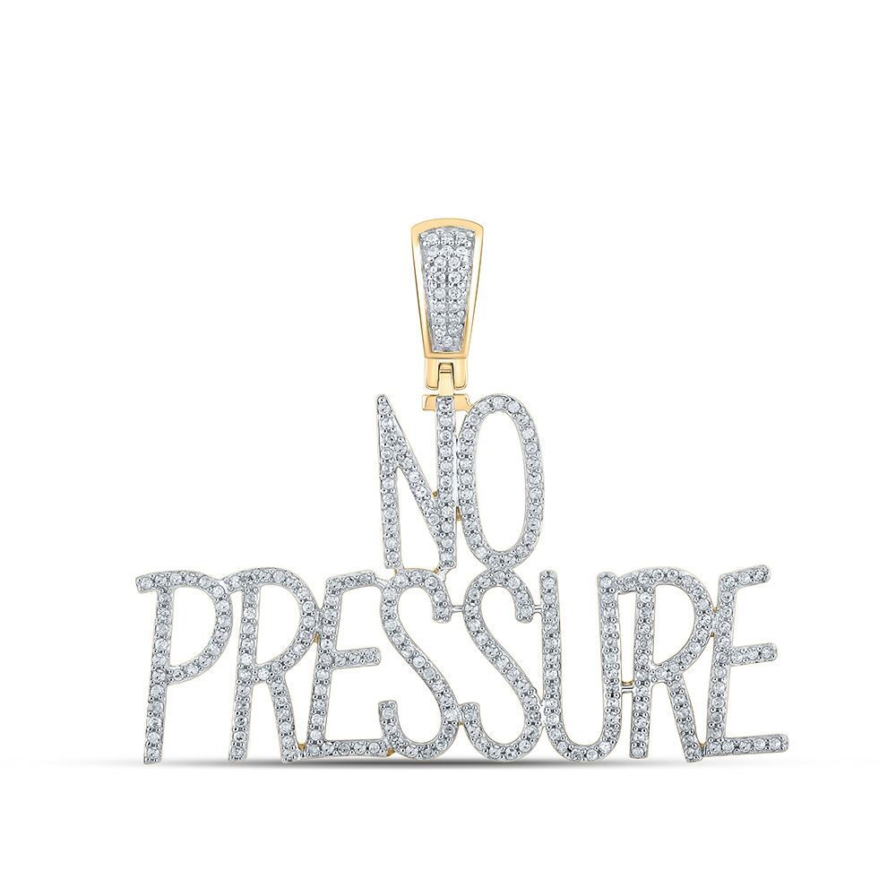 10k Gold 1 ct Diamond No Pressure Pendant