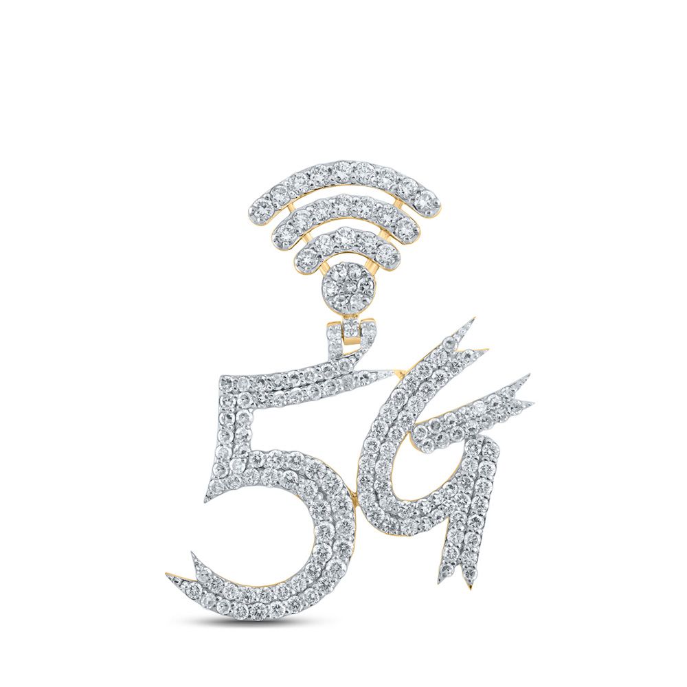 10K Gold 1 1/2 ct Diamond 5G Pendant