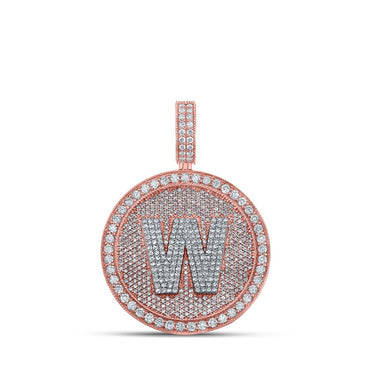 10k Gold 4 ct Diamond Honeycomb Initial Pendant