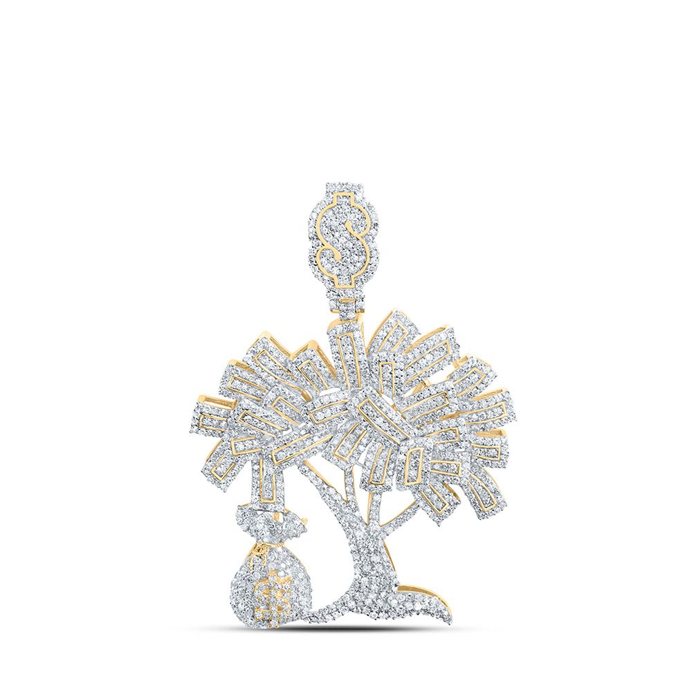 10k Gold ct Diamond Money Tree Pendant – Perez Jewerly