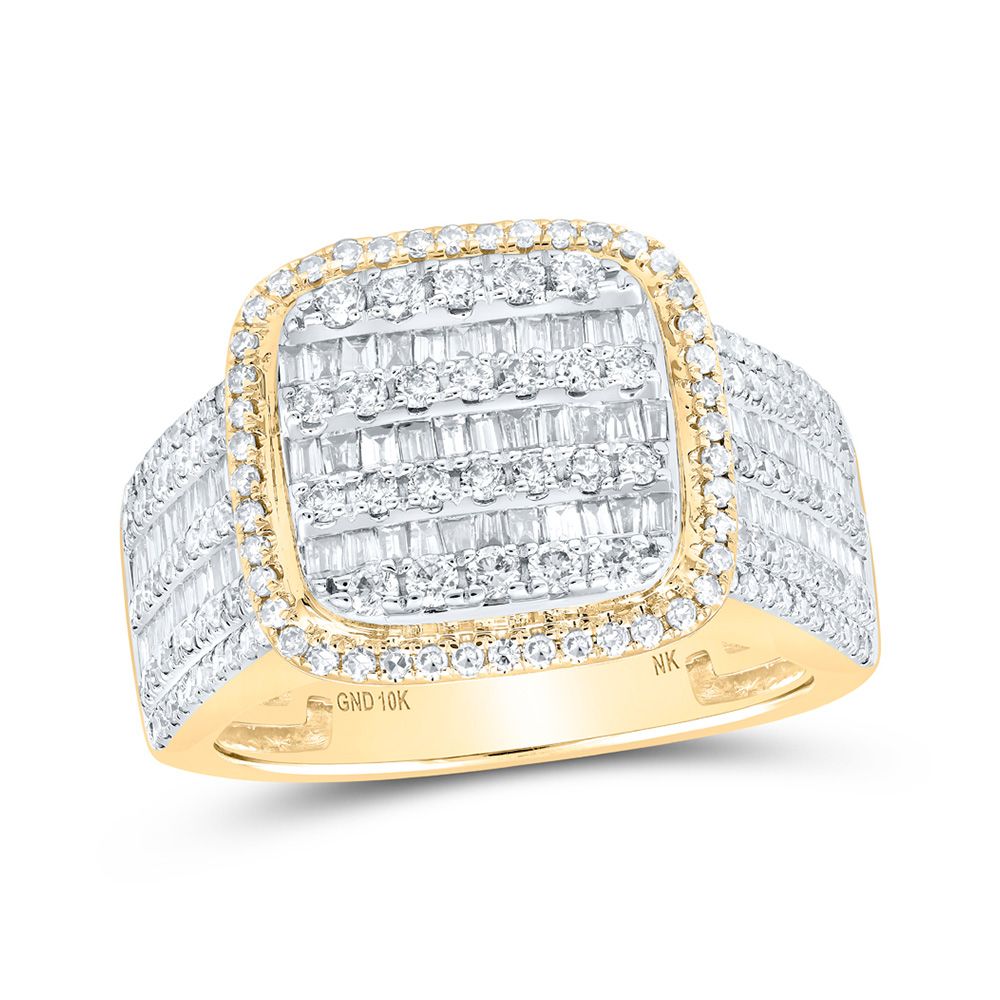 10k Gold 2 1/3 ct Baguette Diamond Ring