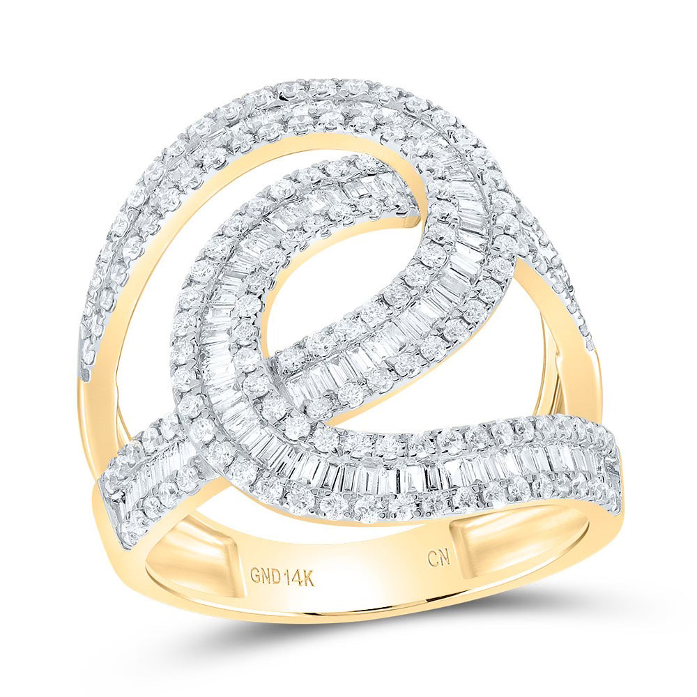 14k Gold 1 ct Diamond Designer Ring