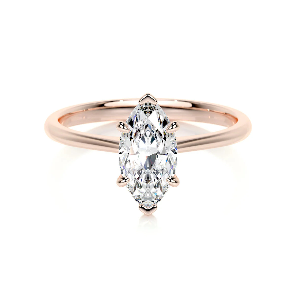 Lab Grown Solitaire 1 carat Diamond Marquise Ring