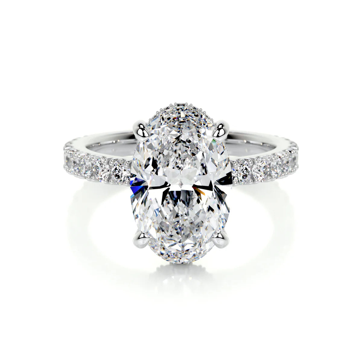 Lab Grown 3.5 Carat Diamond Oval Ring