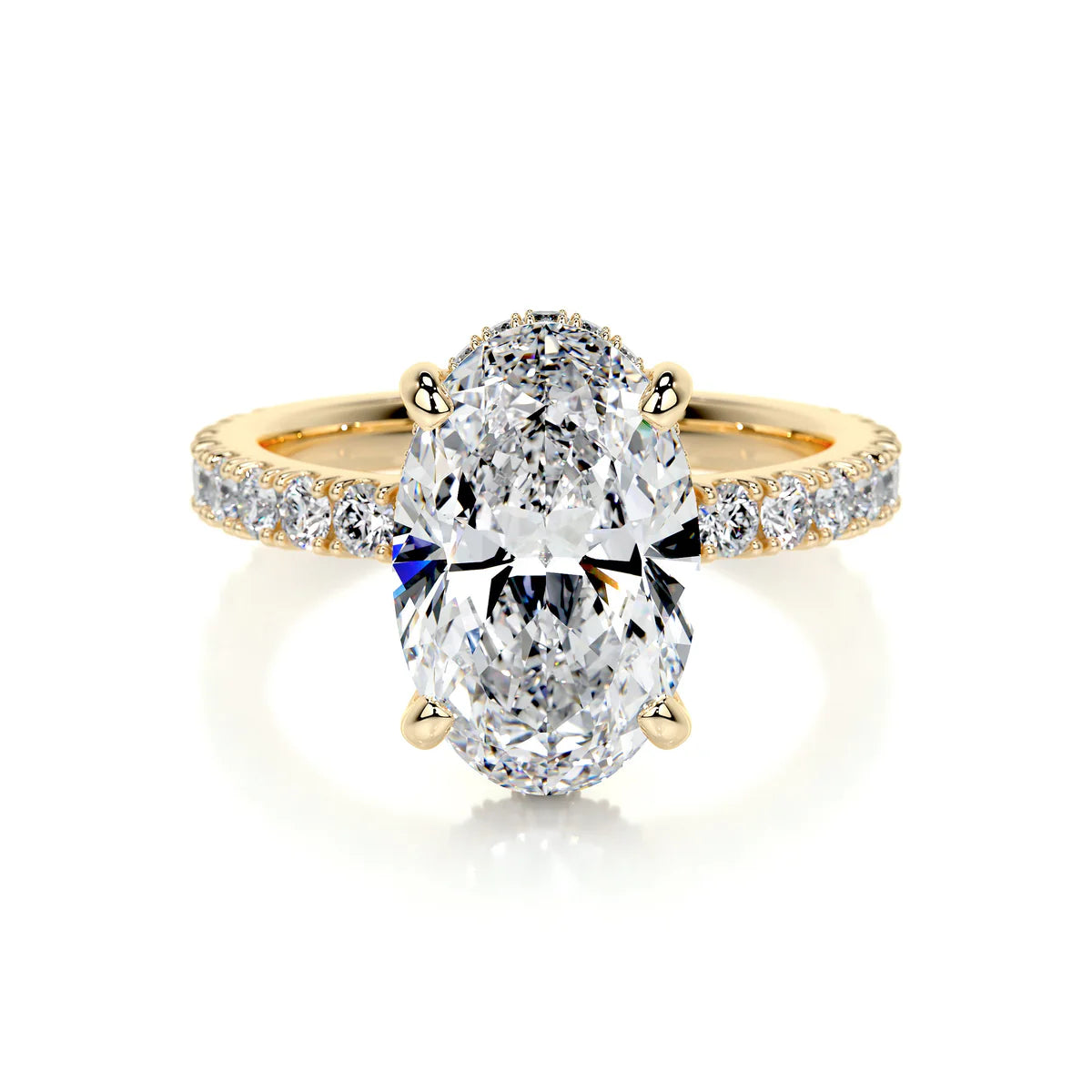 Lab Grown 3.5 Carat Diamond Oval Ring