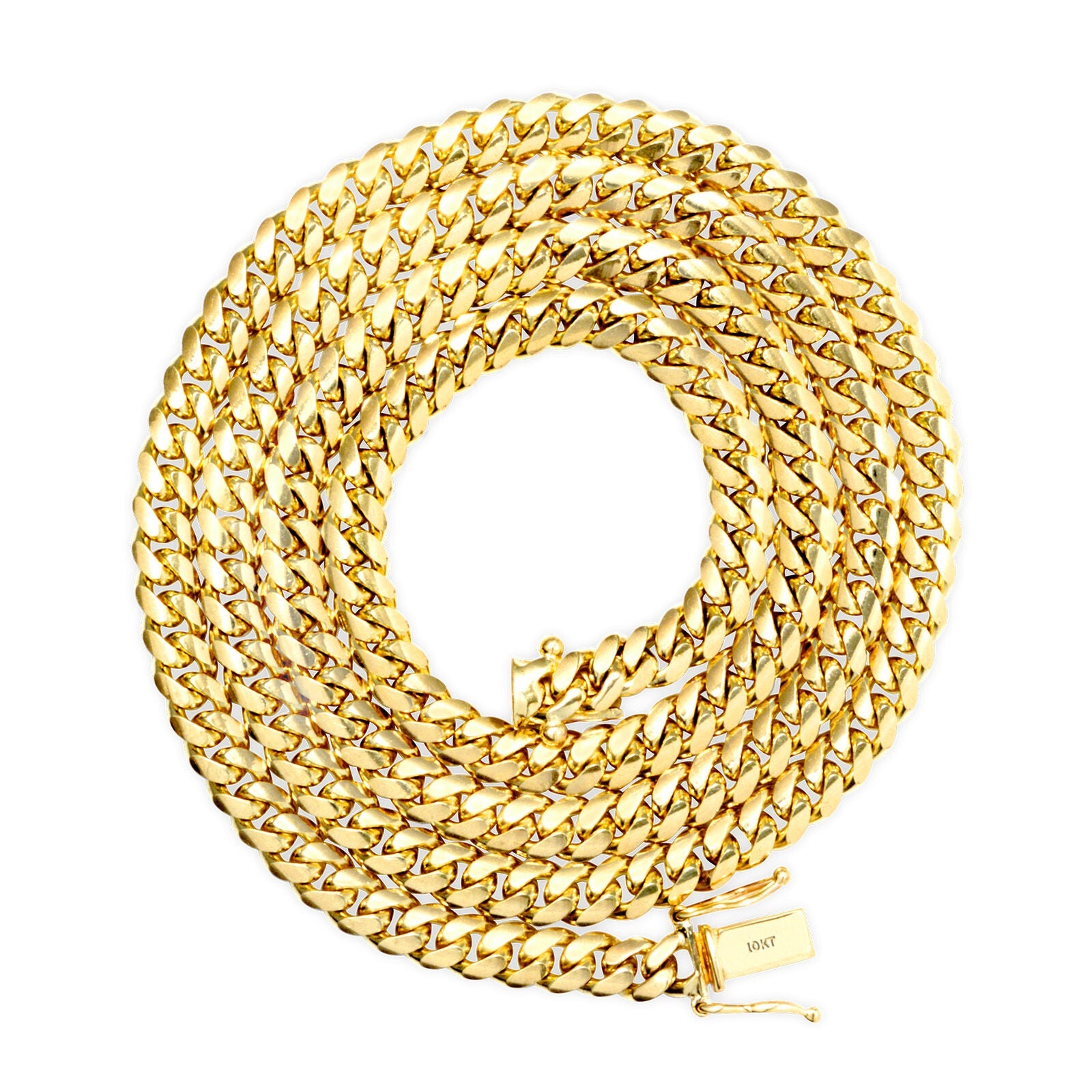 10k Solid Yellow Gold Miami Cuban Chain