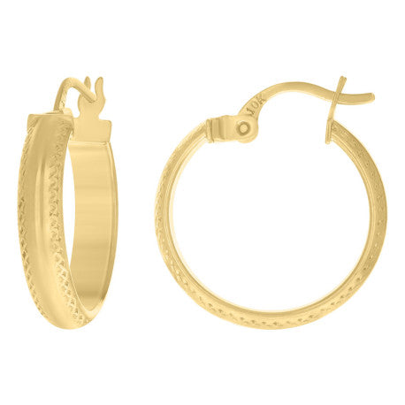 10Kt Gold Hoop Earrings