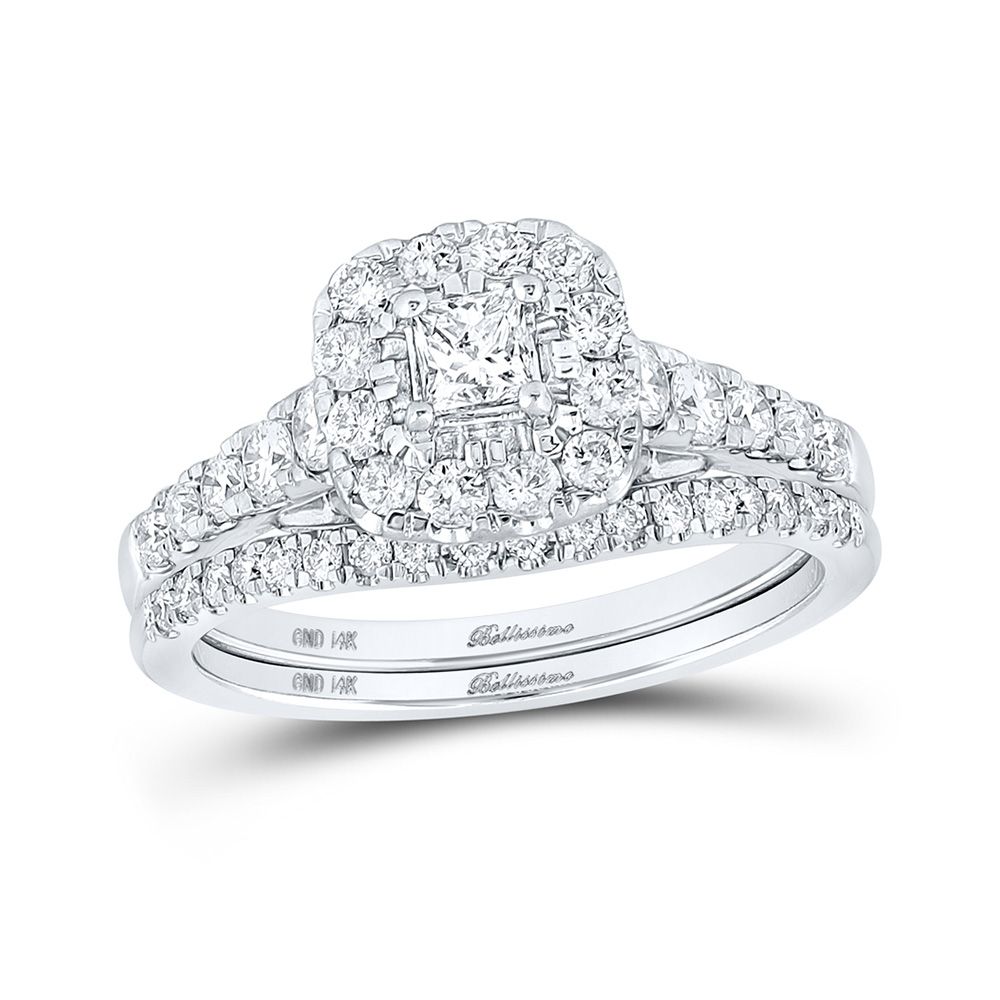 14Kt Gold 1ct Diamond Bridal Wedding Ring Set
