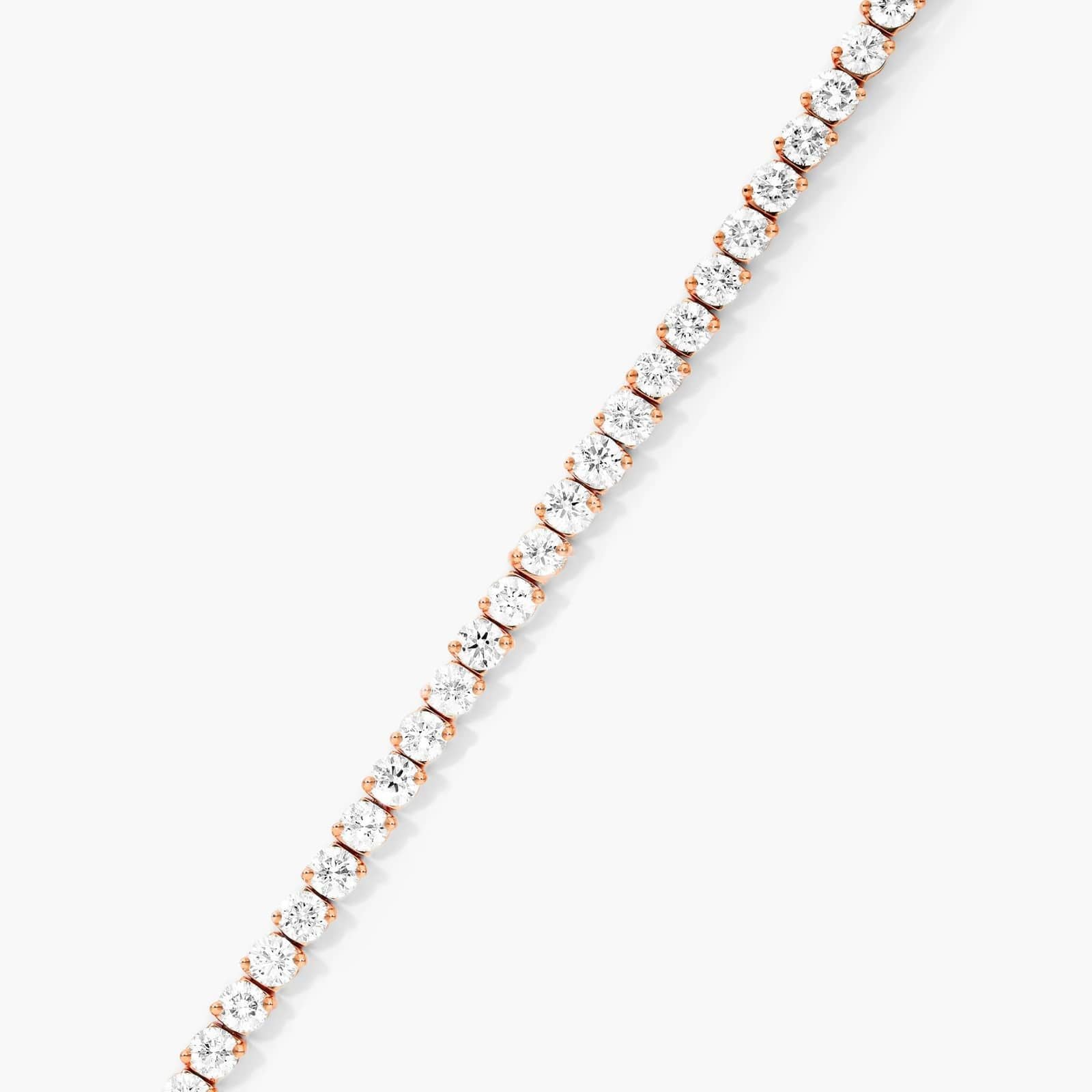 10kt Rose Gold 2-1/5 ct Diamond Tennis Bracelet