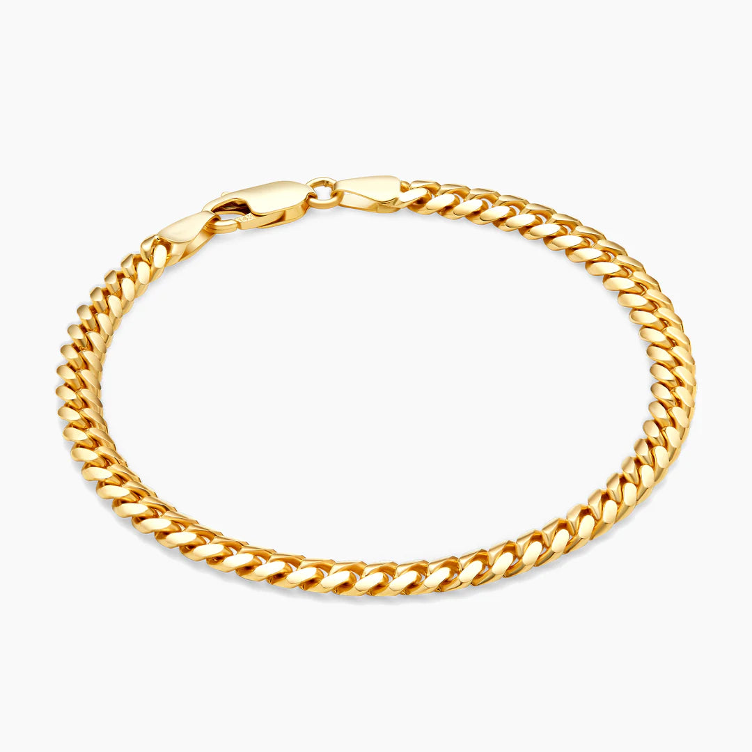 10kt Solid Gold Cuban Link Bracelet