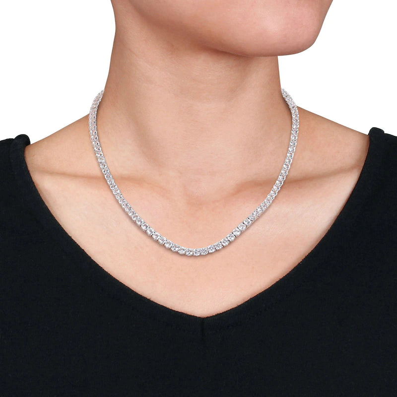 Sterling Silver Diamond Tennis Chain