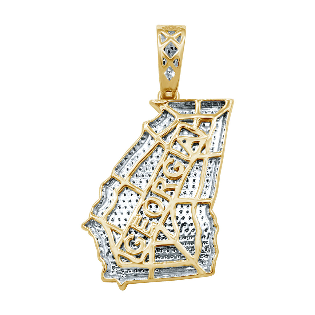 10k Gold 1 ct Diamond Georgia Pendant