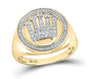 10k Gold .5 ct Crown Diamond Ring
