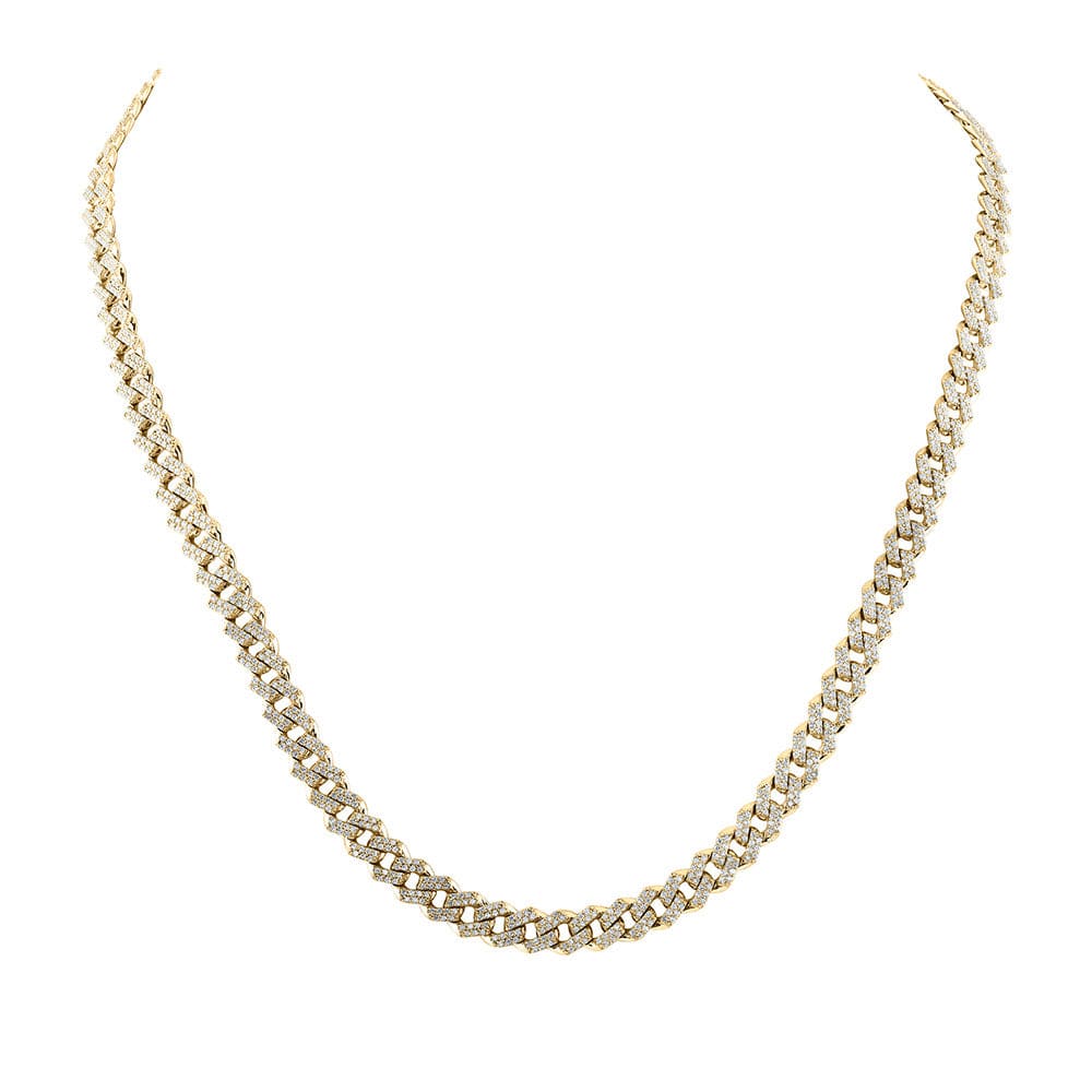 10k Gold 5 ct Diamond Cuban Link Chain