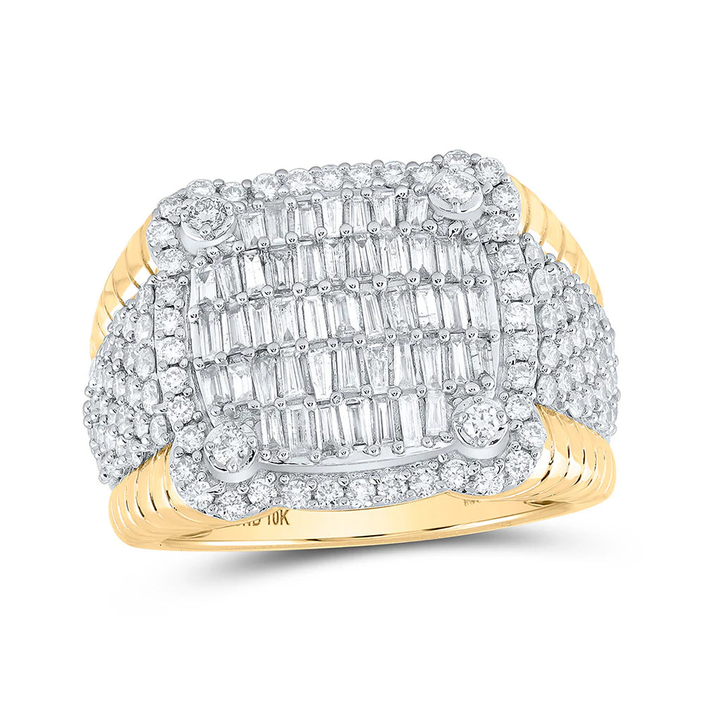 10k Gold 2 1/4 ct Baguette Diamond Ring