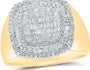 10k Gold 1 1/5 ct Baguette Diamond Square Ring
