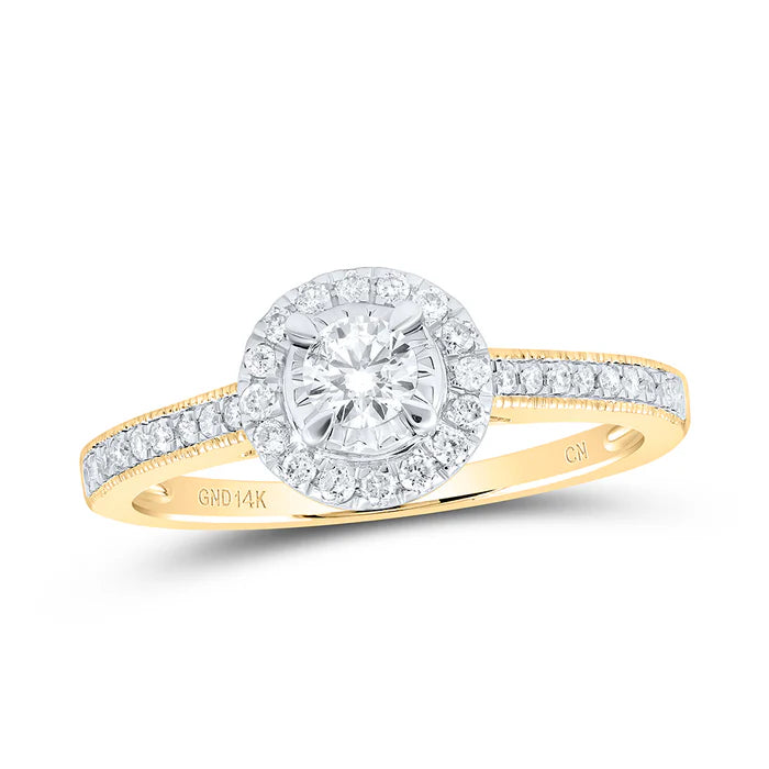 14k Gold 1/2 ct Solitare Engagment Ring