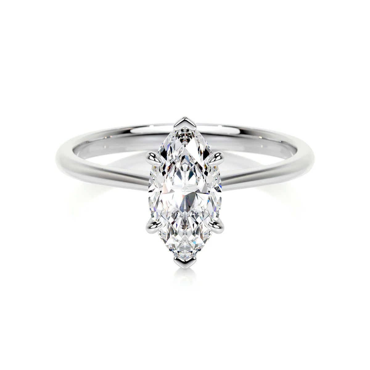 Lab Grown Solitaire 1 carat Diamond Marquise Ring