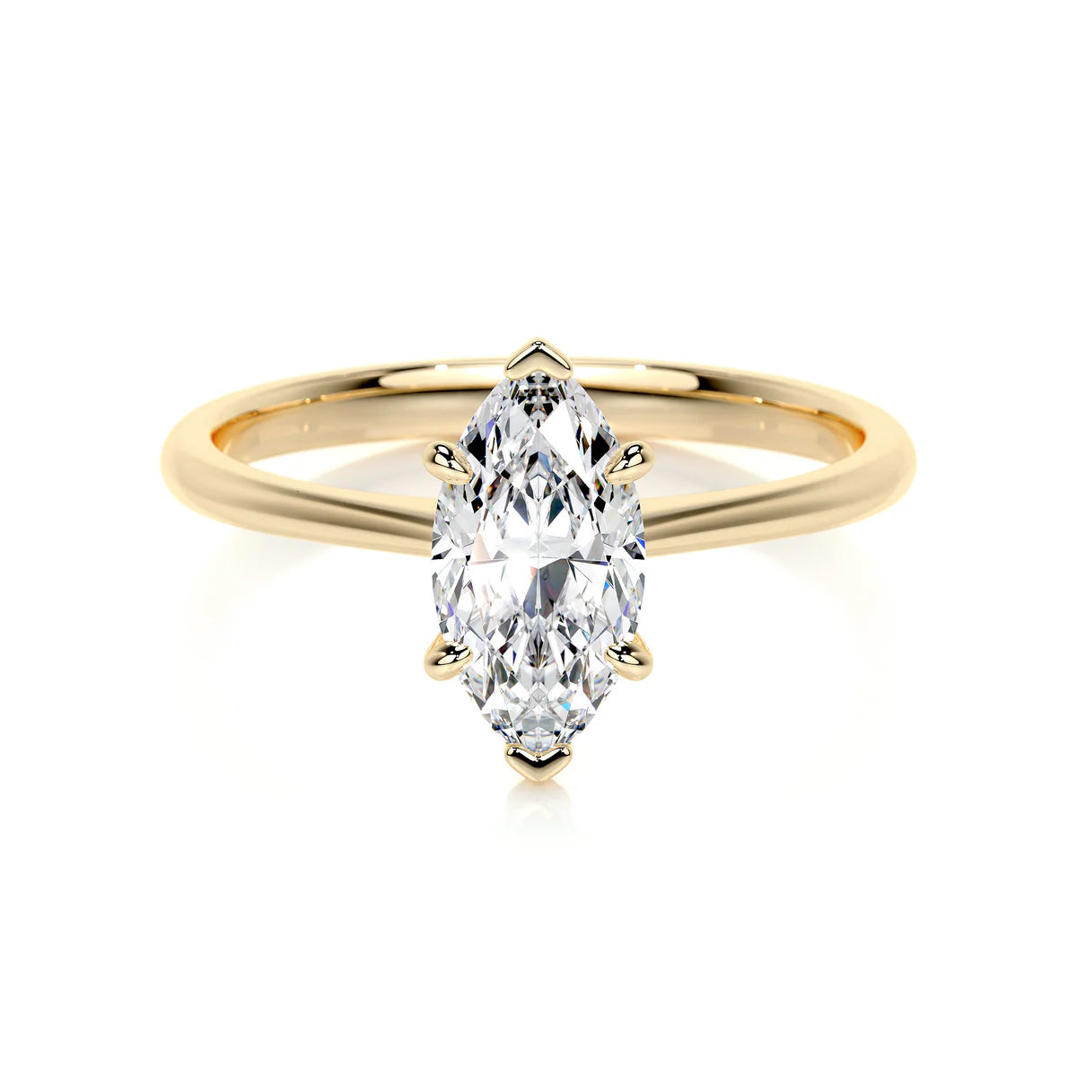 Lab Grown Solitaire 1 carat Diamond Marquise Ring