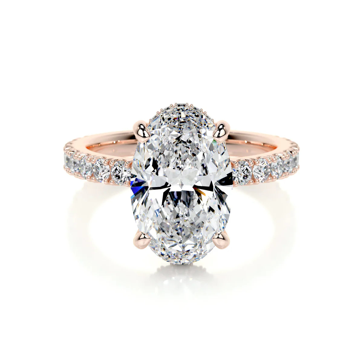 Lab Grown 3.5 Carat Diamond Oval Ring