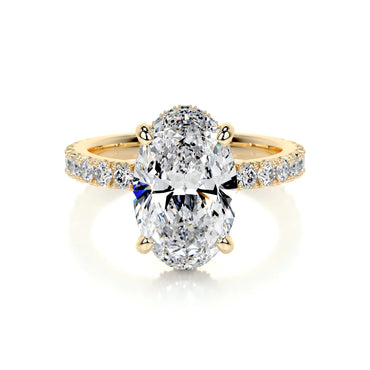 Lab Grown 3.5 Carat Diamond Oval Ring