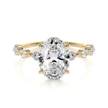Lab Grown 3.5 Carat Diamond Oval Ring