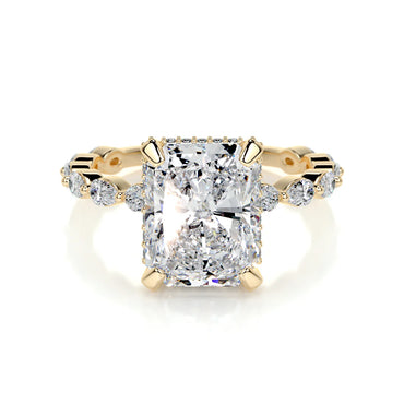 Lab Grown 4.5 Carat Diamond Radiant Ring