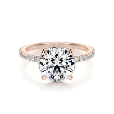 Lab Grown 3.5 Carat Diamond Round Cut Ring