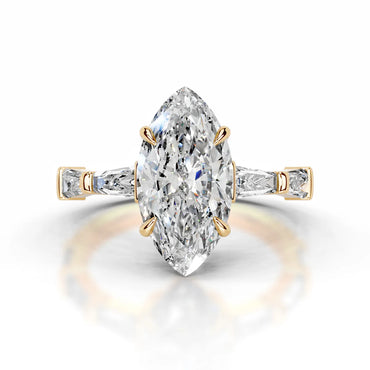 Lab Grown 4.3 Carat Diamond Marquise Ring