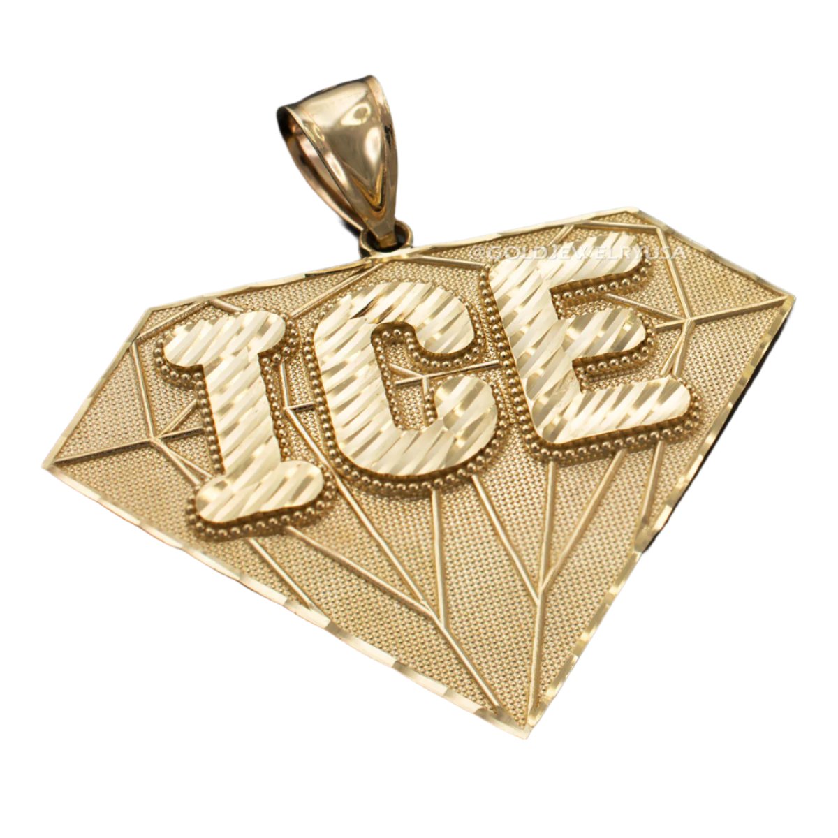 10k Gold "ICE" Pendant