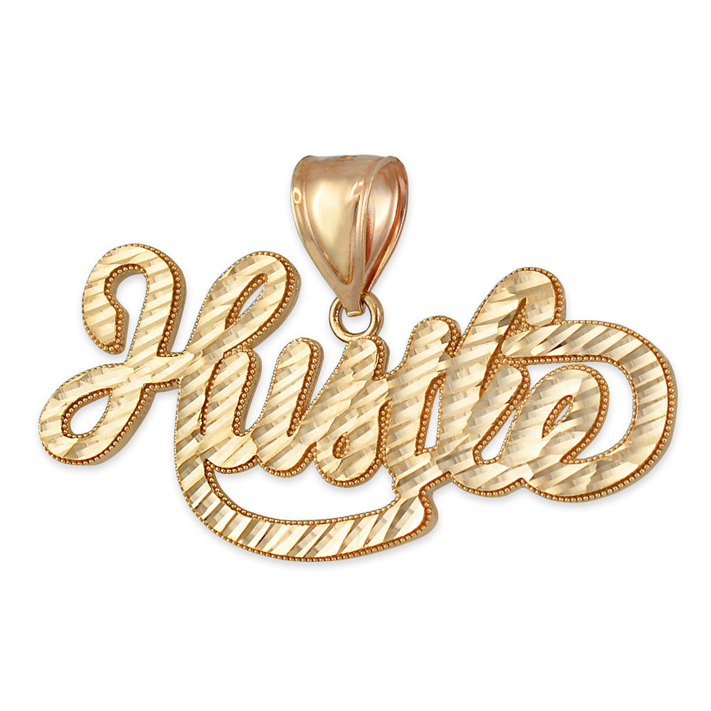 10k Gold Hustle Pendant