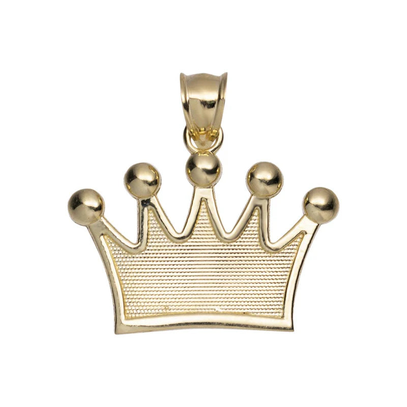 10k Gold Crown Pendant