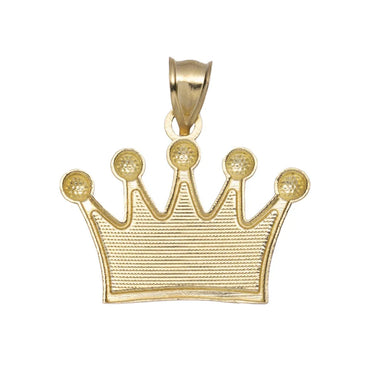 10k Gold Crown Pendant