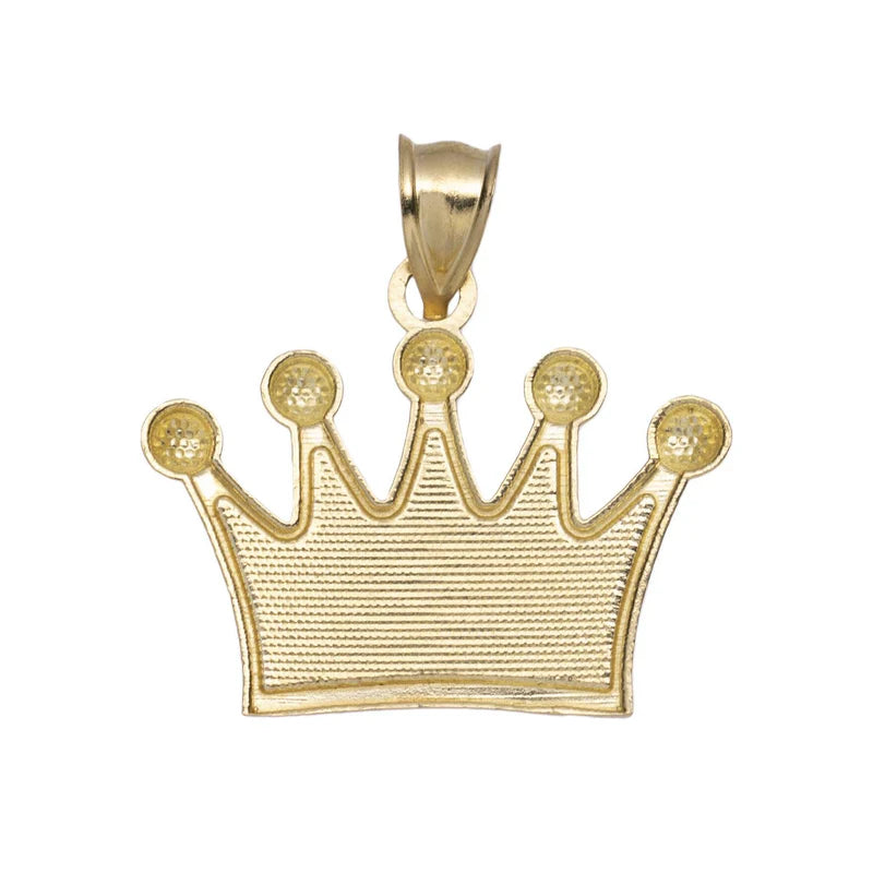 10k Gold Crown Pendant