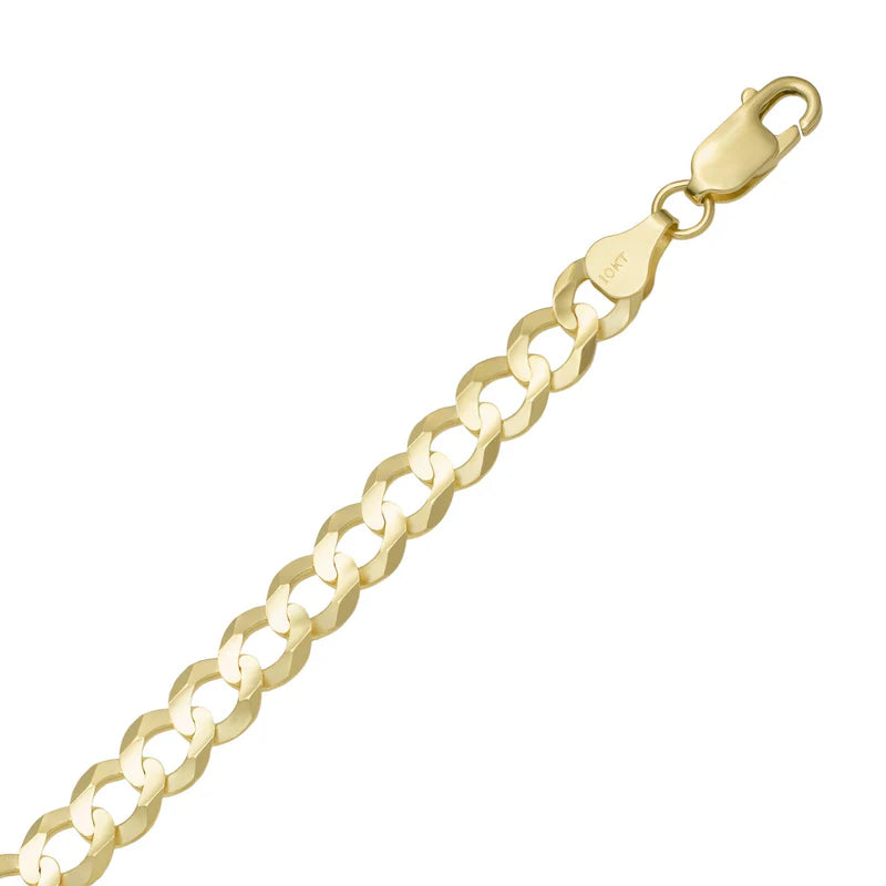 10k Gold Miami Curb Link Anklet