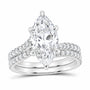 14K White Gold 3 1/2 CTW Lab-Grown Diamond Marquise Bridal Ring Set