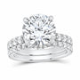 14K White Gold 5 1/3 CTW Lab-Grown Diamond Round Bridal Ring Set
