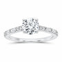 14K White Gold 1 1/3 CTW Lab-Grown Diamond Round Engagement Ring — SKU 10364