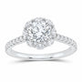 14K White Gold 1 1/2 CTW Lab-Grown Diamond Round Engagement Ring — SKU 11435
