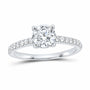 14K White Gold 1 1/3 CTW Lab-Grown Diamond Round Engagement Ring — SKU 11439