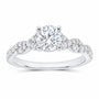 14K White Gold 1 1/3 CTW Lab-Grown Diamond Round Engagement Ring — SKU 11599