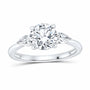 14K White Gold 1 7/8 CTW Lab-Grown Diamond Round Engagement Ring — SKU 12081
