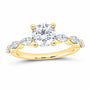 14K Yellow Gold 2 CTW Lab-Grown Diamond Round Engagement Ring — SKU 12170