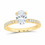 14K Yellow Gold 1 1/3 CTW Lab-Grown Diamond Oval Engagement Ring — SKU 12206