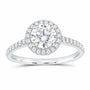 14K White Gold 1 1/4 CTW Lab-Grown Diamond Round Engagement Ring — SKU 12243