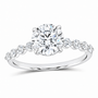 14K White Gold 1 7/8 CTW Lab-Grown Diamond Round Engagement Ring, photo 1