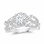 14K White Gold 1 7/8 CTW Lab-Grown Diamond Round Engagement Ring, photo 1