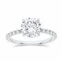 14K White Gold 2 1/3 CTW Lab-Grown Diamond Round Engagement Ring, photo 1