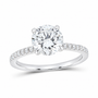 14K White Gold 2 1/4 CTW Lab-Grown Diamond Round Engagement Ring, photo 1