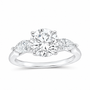 14K White Gold 2 1/2 CTW Lab-Grown Diamond Round Engagement Ring, photo 1